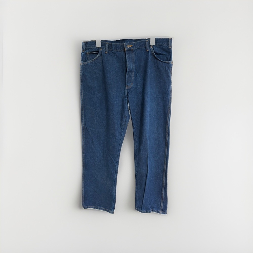 dickies mens JEANS DENIM PANTS 100% cotton dark waist 42 inseam 32 EUC W10